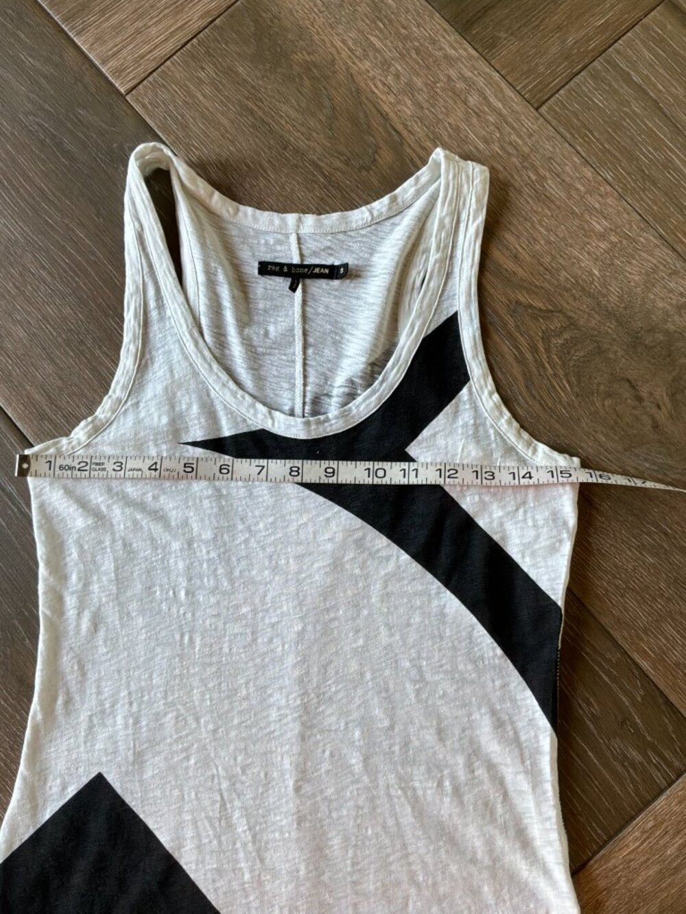 Rag & Bone lightweight 100% cotton geometric pattern tank size small - Picture 2 of 7